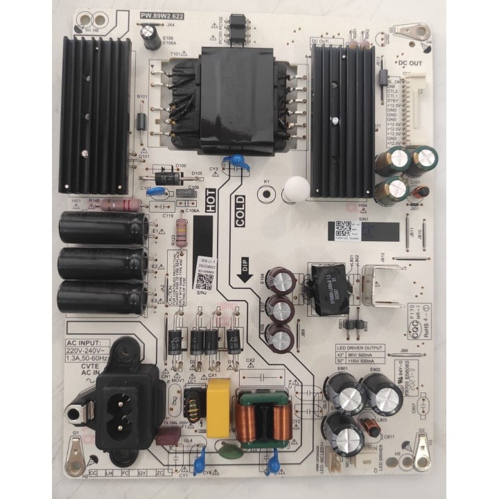 Placa Fuente Philips PW.89W2.622 - Repuesto TV
